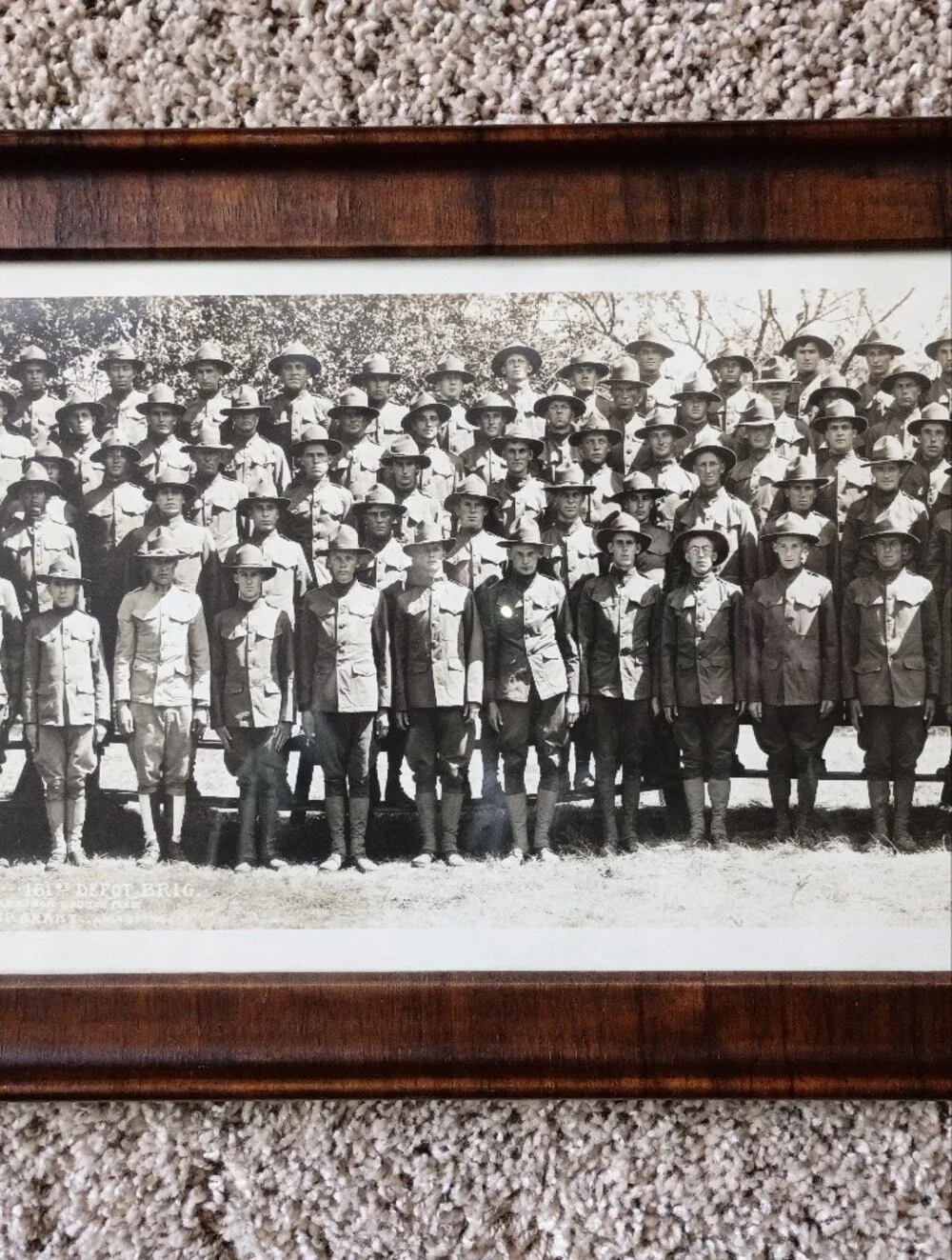 WW1-1918 Camp Grant 4' X 1' Photograph In Original Frame